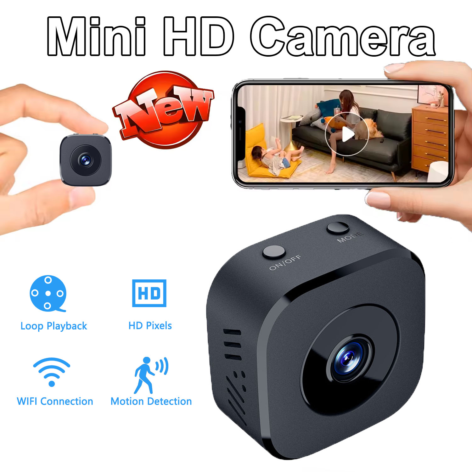 Home Security Prices - Kamera Keamanan 4K Mini Penglihatan Malam