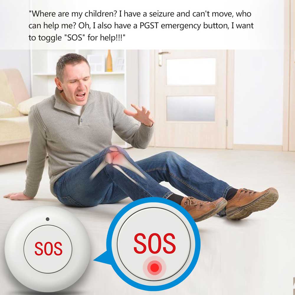 Tombol SOS Nirkabel Bel Pintu  - Home Security Company ulasan dan harga