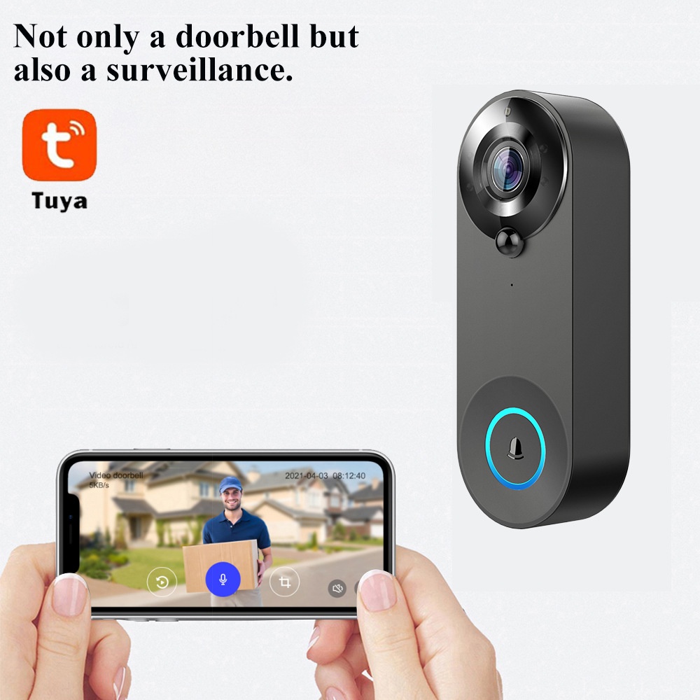 Tuya 1080P Bel Pintu WIFI Nirk - Home Security Prices ulasan dan harga