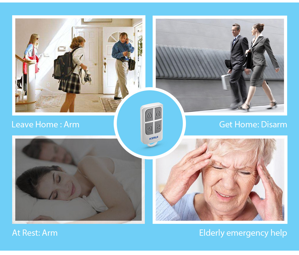 KERUI Gantungan Kunci 4 Tombol - Home Security Company ulasan dan harga