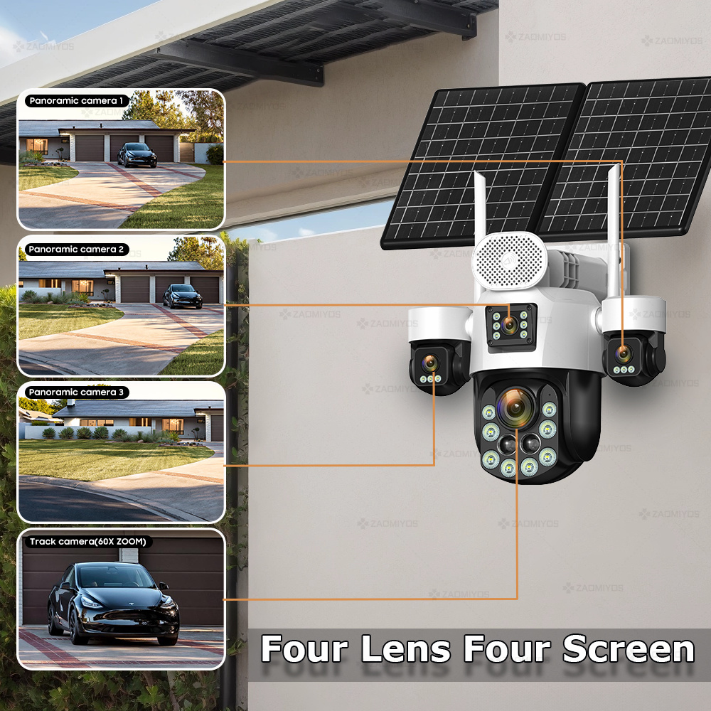4 Lensa Luar Ruangan 360 °   K - Home Security Company ulasan dan harga