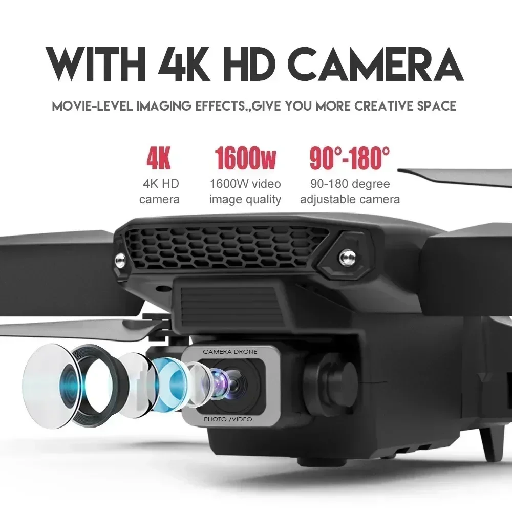E88 Pro Drone FPV kamera sudut - Home Security Cameras Outdoor ulasan dan harga
