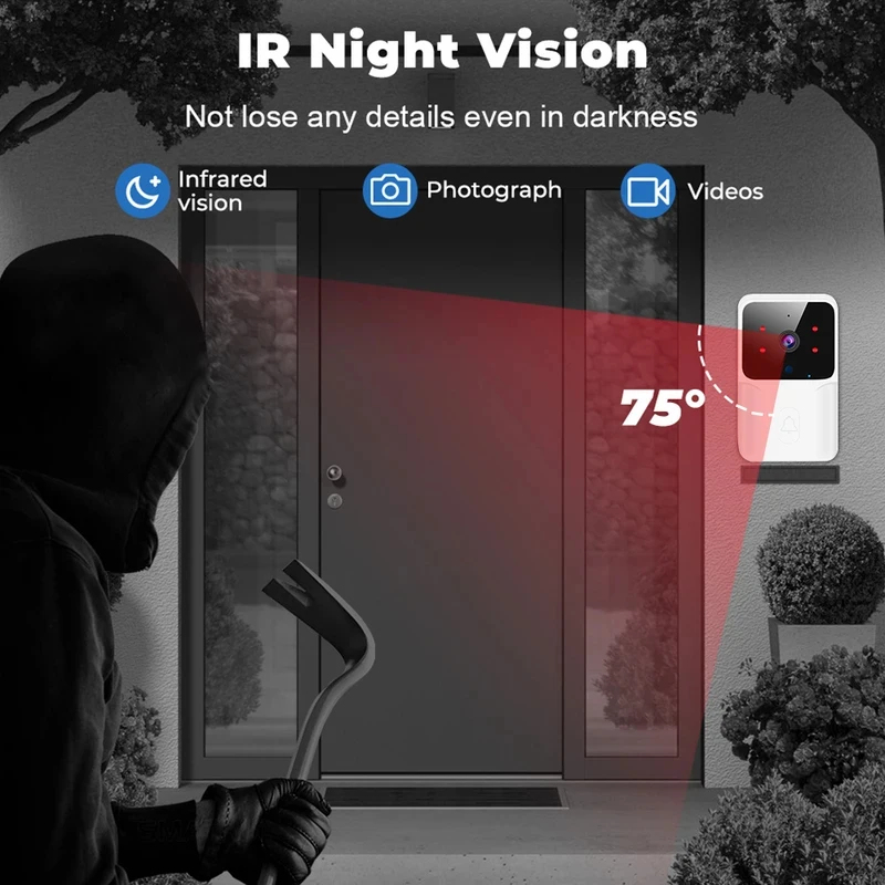 Bel Pintu Video WiFi Rumah Pin - Home Security Prices ulasan dan harga