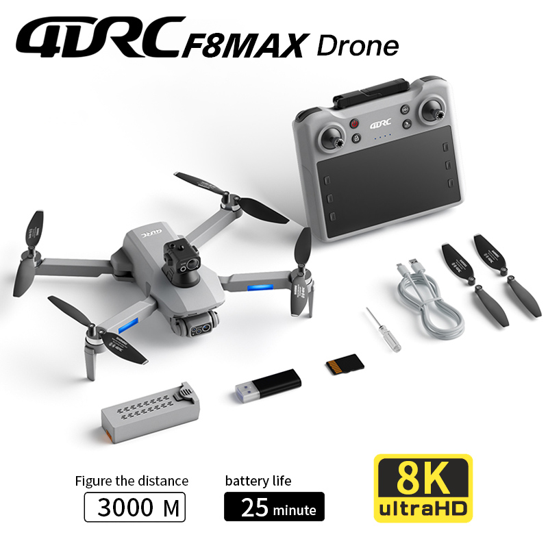 Drone Profesional F8 MAX GPS d - Home Security Cameras Outdoor ulasan dan harga