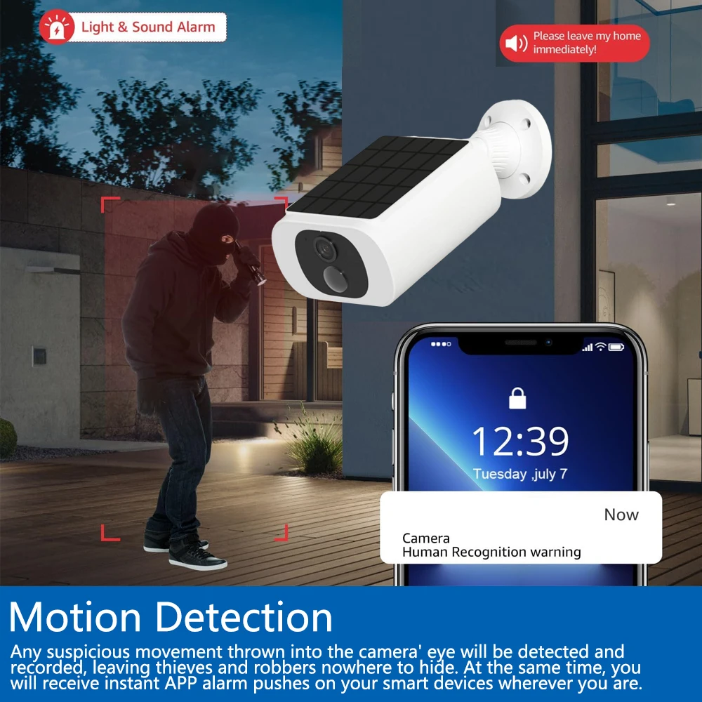 Kamera Keamanan Tenaga Surya T - Home Security Company ulasan dan harga