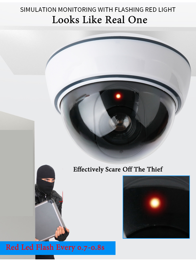Kamera Kubah Palsu Hitam/Putih - Home Security Company ulasan dan harga